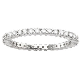 14K White Gold Diamond Eternity; .75 ctw