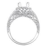 Agathe Vintage Engagement Ring in 14K White Gold; 0.70 ctw