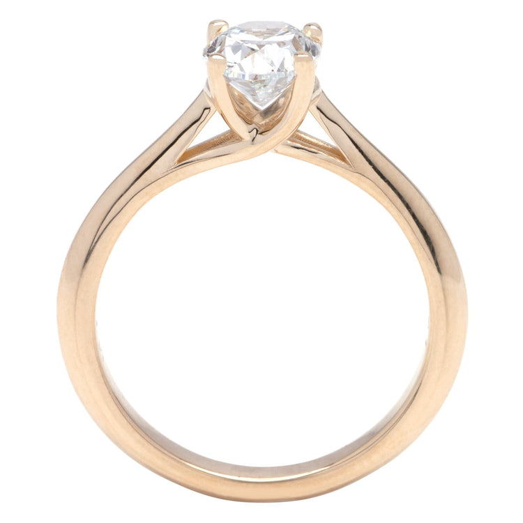 14K Yellow Gold Solitaire Engagement Ring