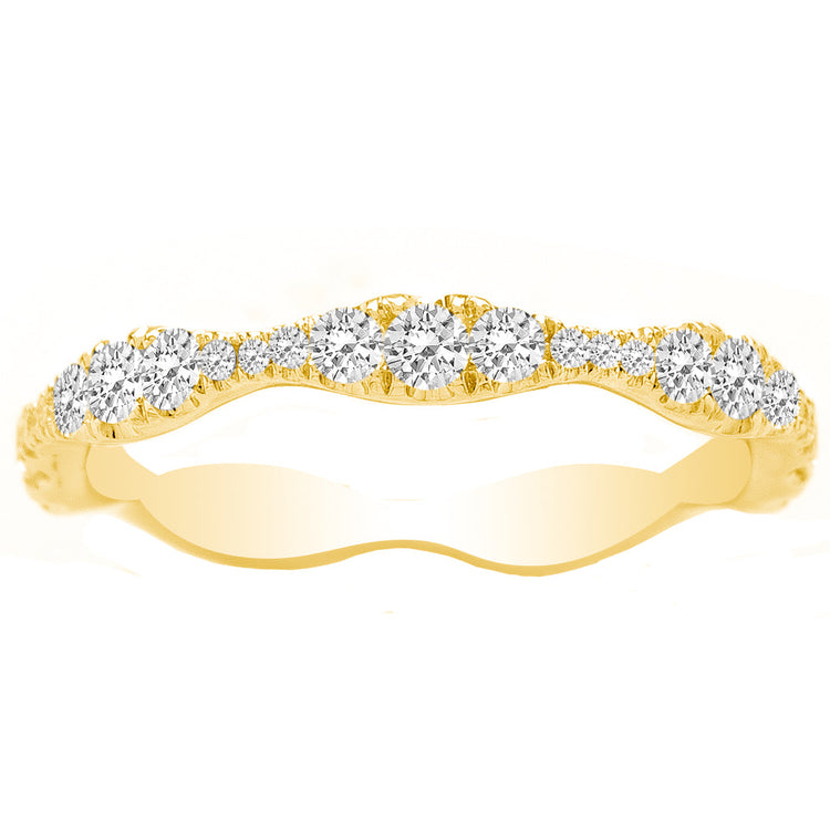 Milta Diamond Wedding Band in 14K Gold; 0.46 ctw