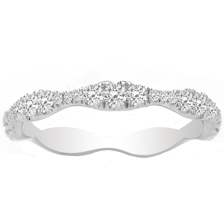 Milta Diamond Wedding Band in 14K Gold; 0.46 ctw