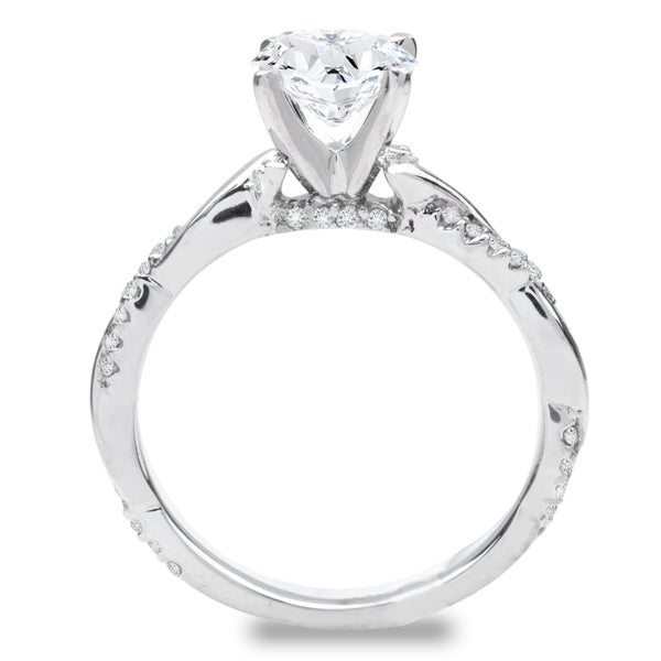 Alyssa Intertwined Engagement Ring in 14K White Gold; 0.20 ctw