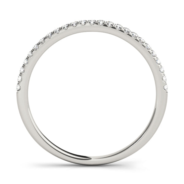 14KWG Cushion Halo Diamond Ring & Band; .84 CTW