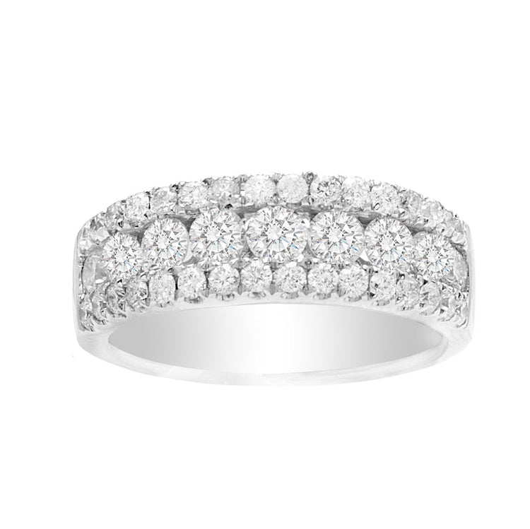 Liliana Pave Diamond Wedding Band in 14K Gold; Diamond 1.50ct