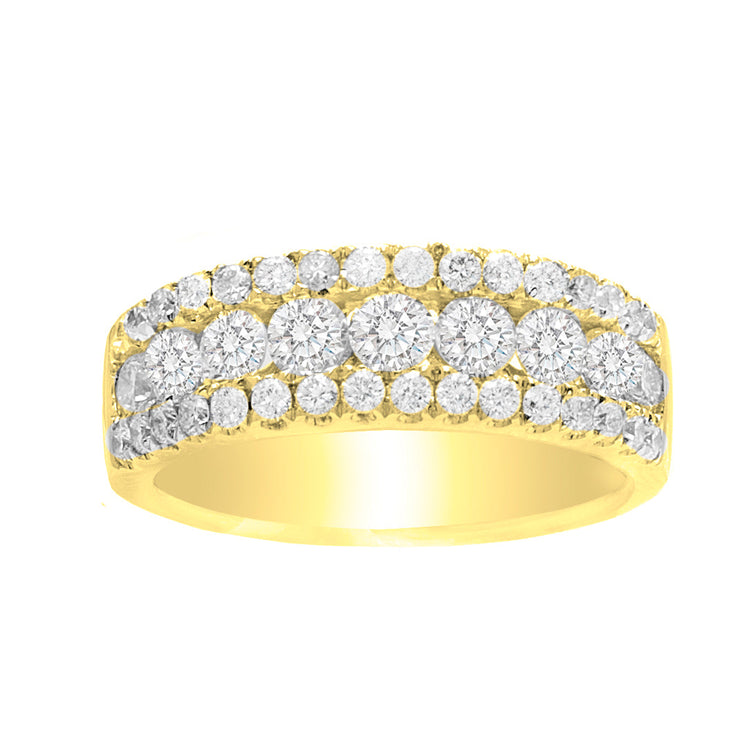 Liliana Pave Diamond Wedding Band in 14K Gold; Diamond 1.50ct