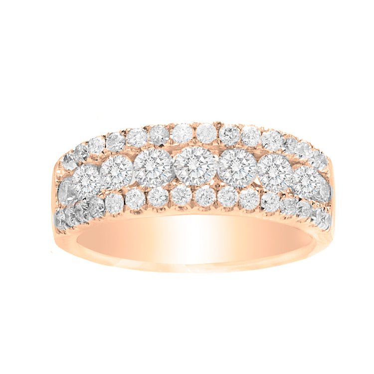 Liliana Pave Diamond Wedding Band in 14K Gold; Diamond 1.50ct