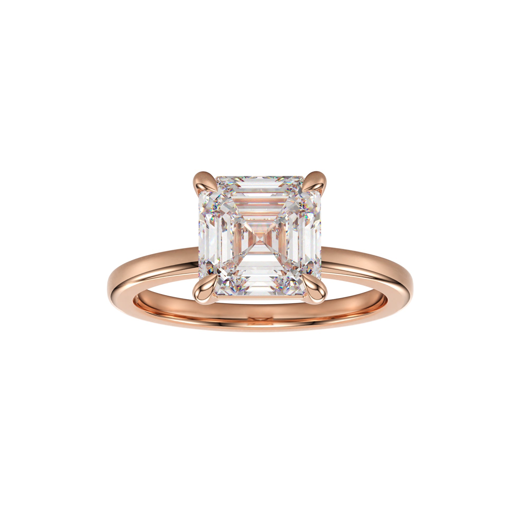 
                    Rose Gold - Asscher
                  