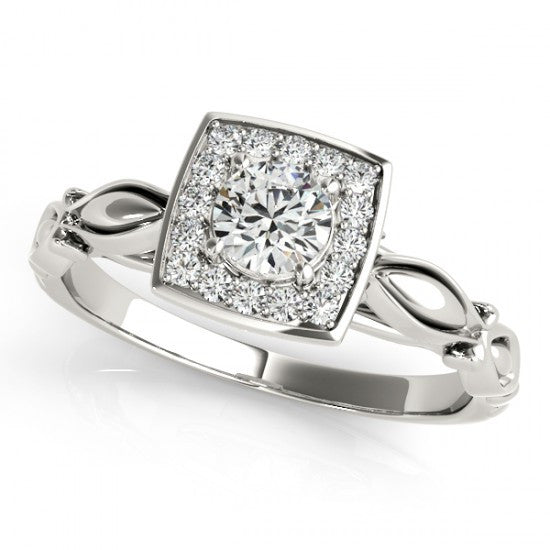 Florence Florence Diamond Engagement Ring With 0.7 Carat Radiant Shape Natural Diamond