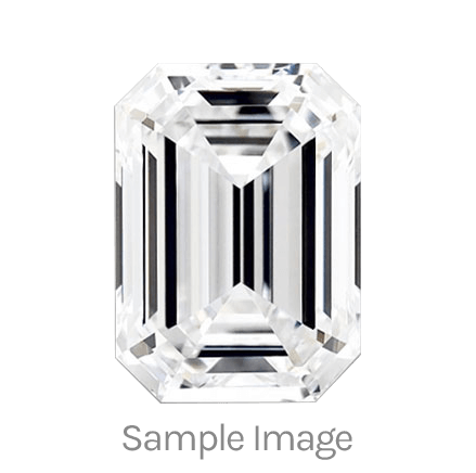 0.42-Carat Emerald Shape Natural Diamond