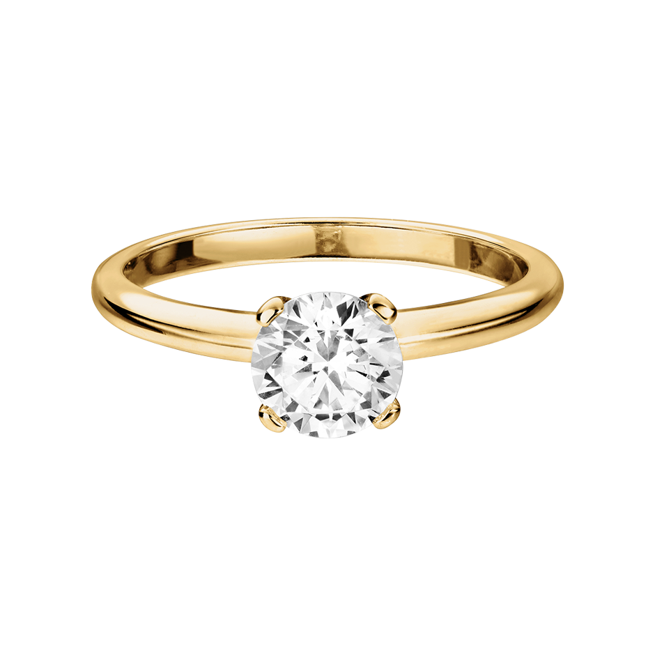yellow gold - round