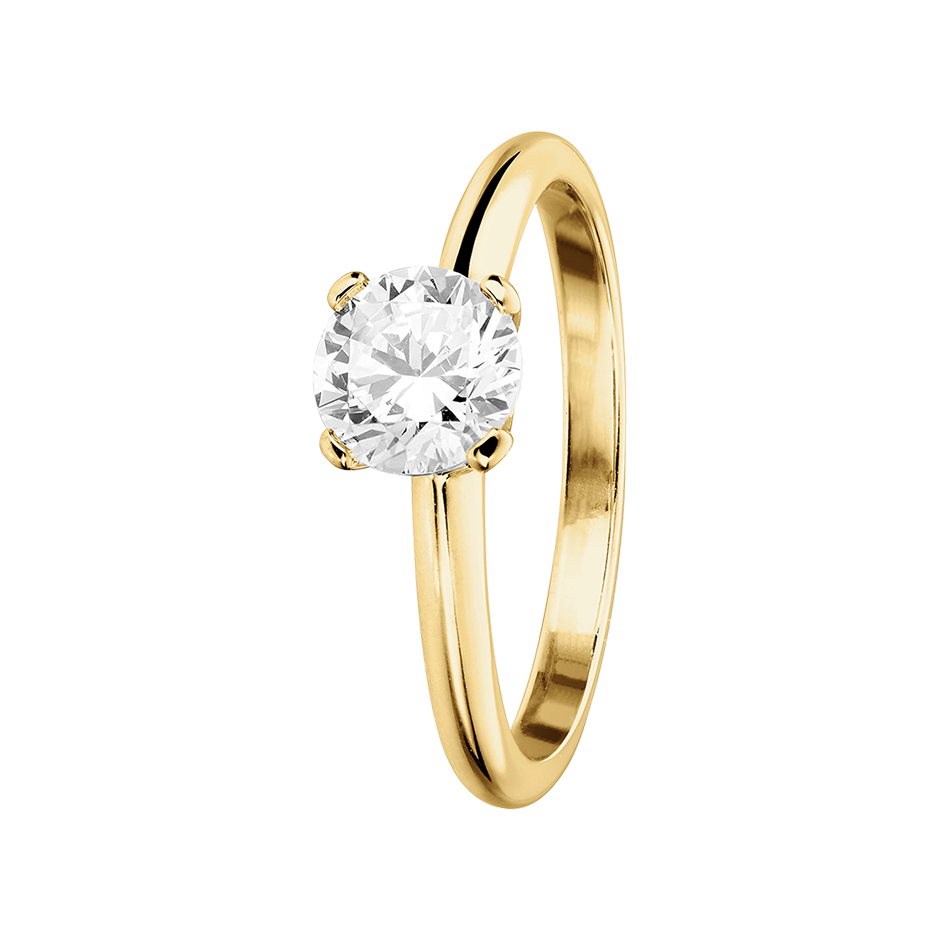 yellow gold - round
