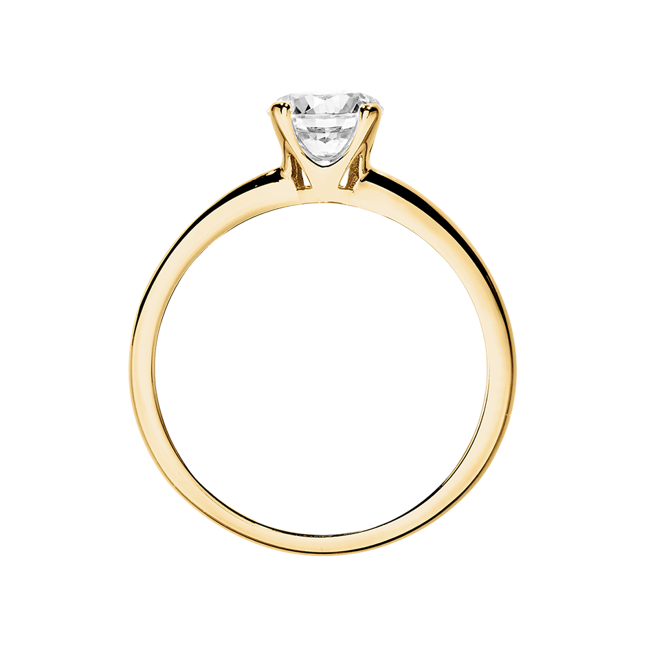 yellow gold - round
