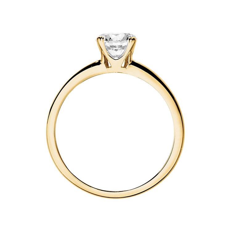 yellow gold - round