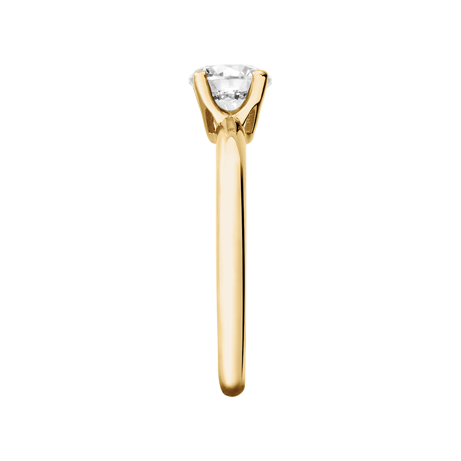 yellow gold - round