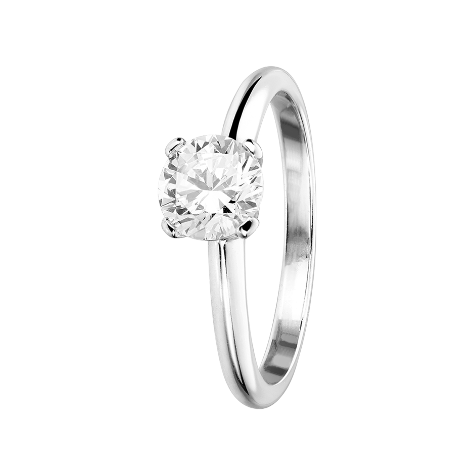white gold - round