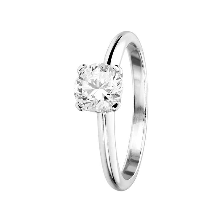 white gold - round