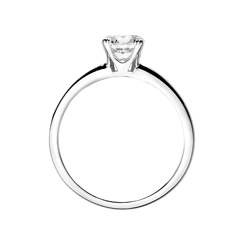 white gold - round