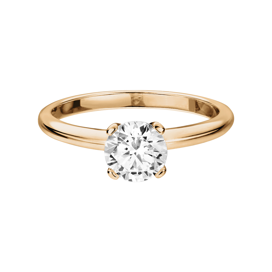 rose gold - round