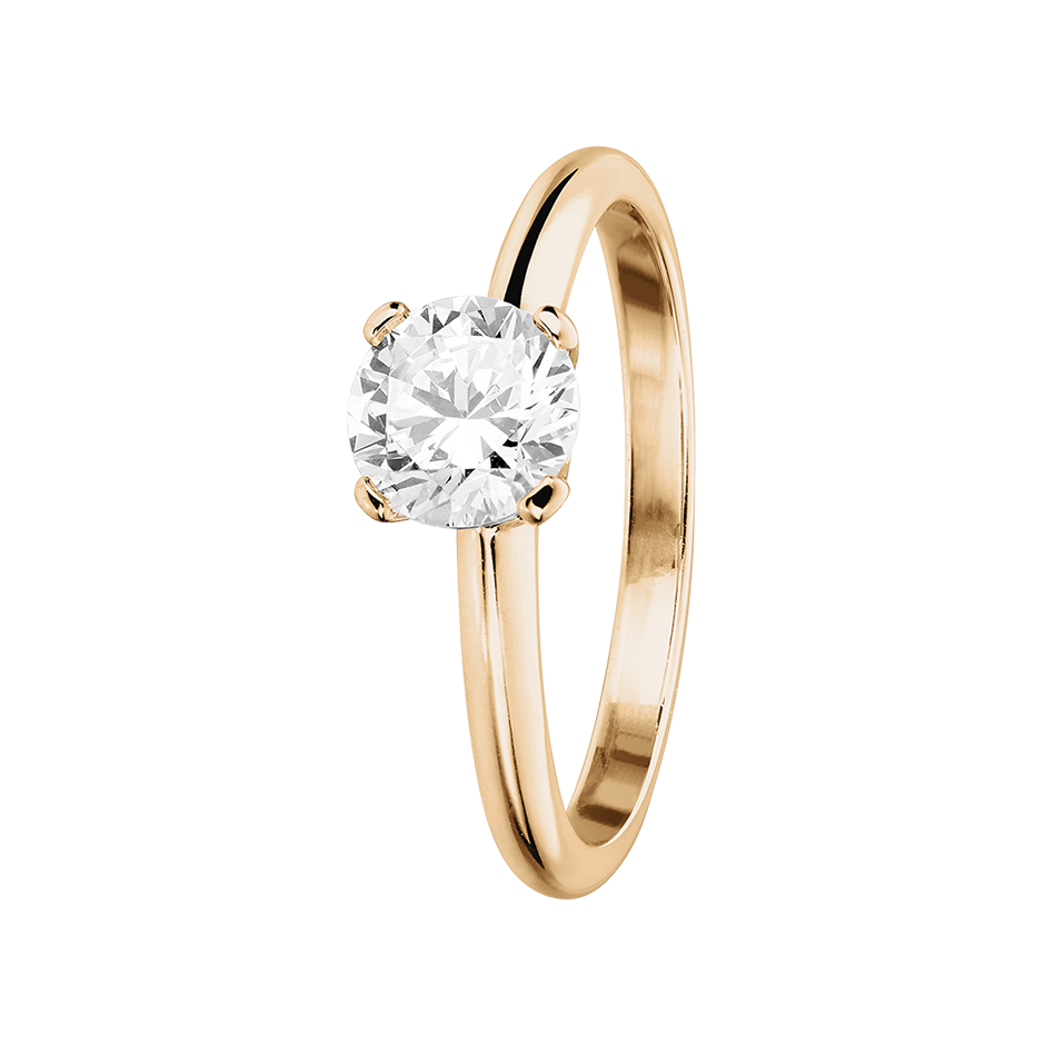 rose gold - round