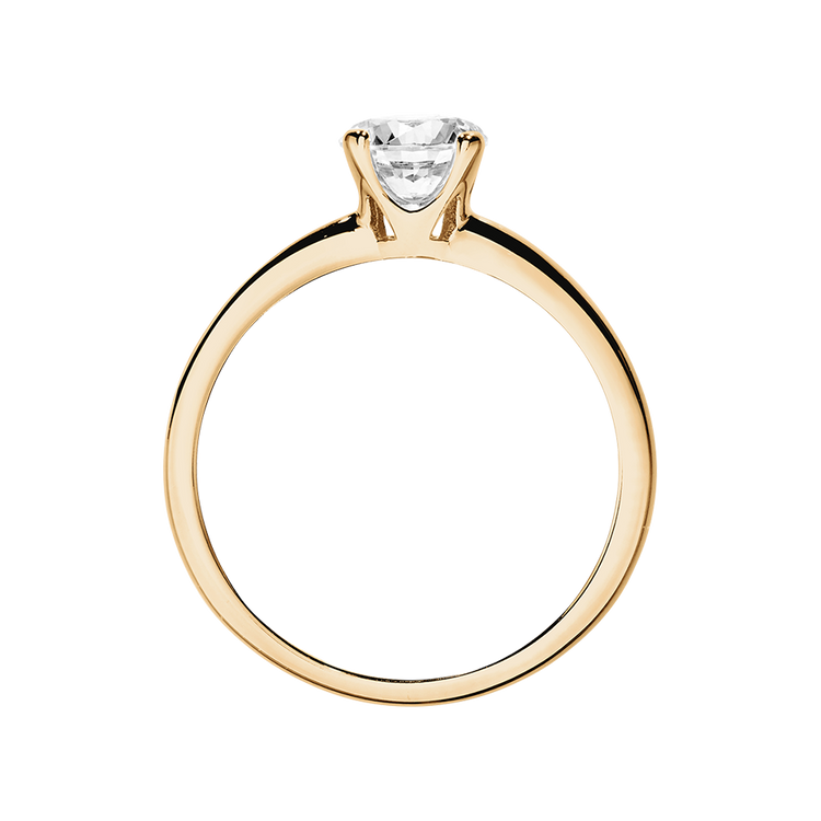 rose gold - round