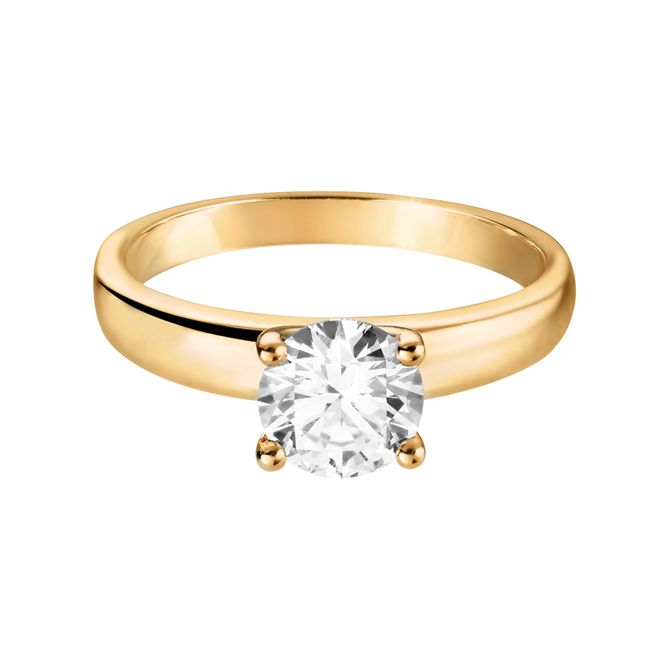 yellow gold - round