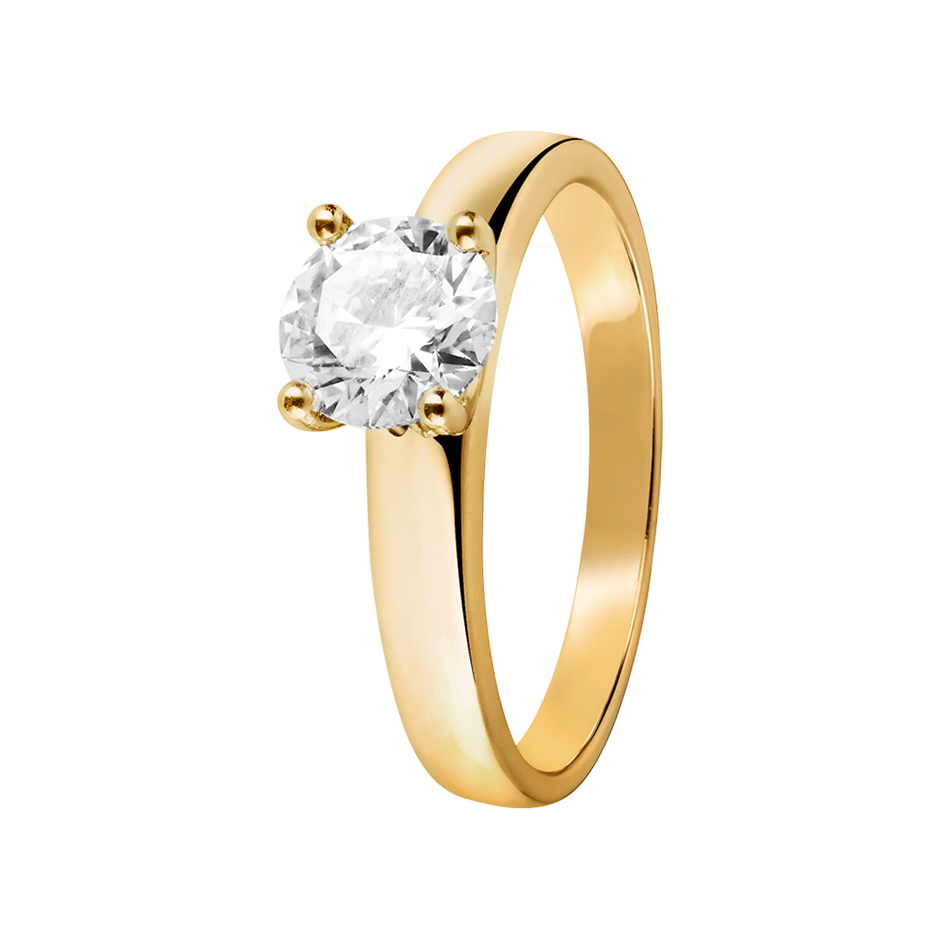 yellow gold - round