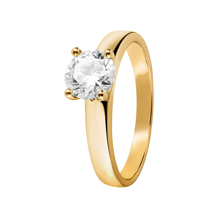 yellow gold - round