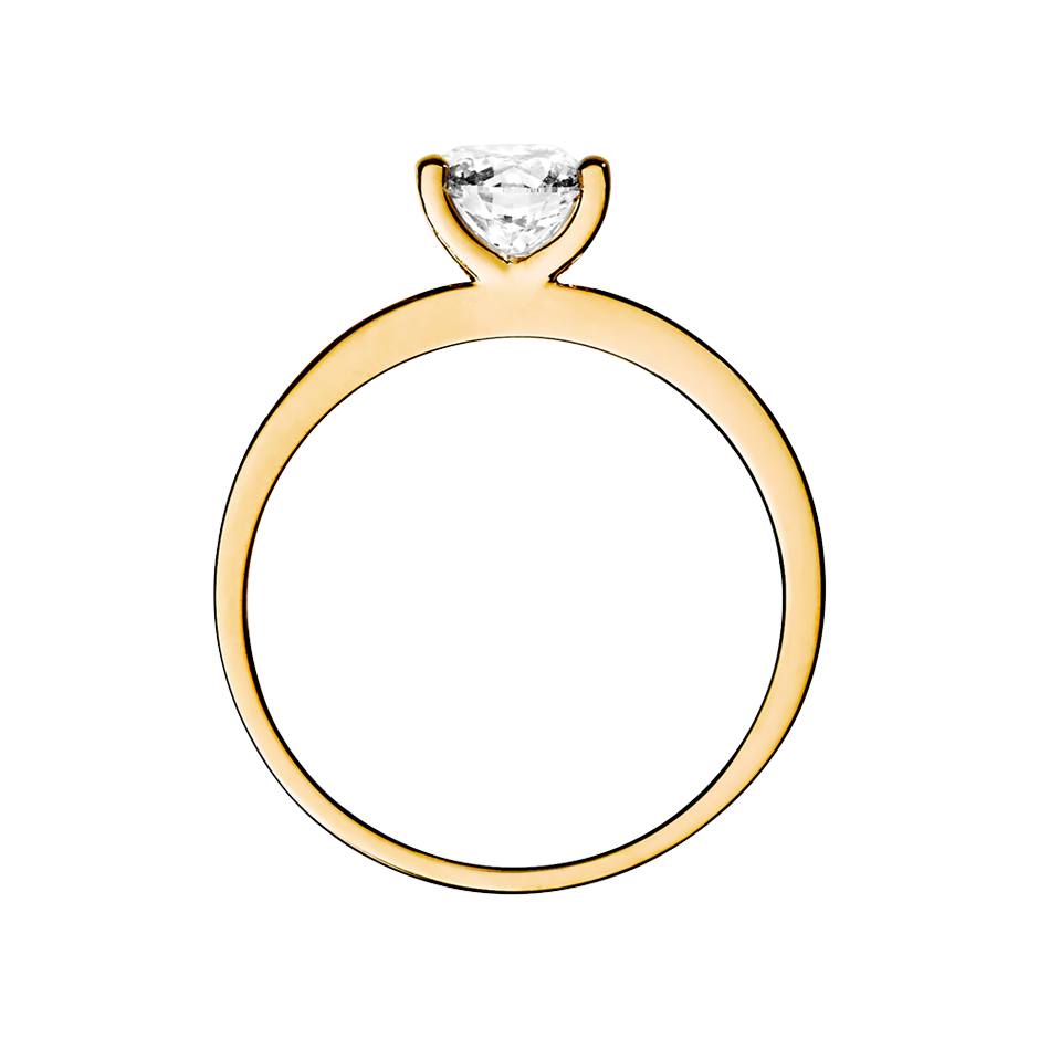 yellow gold - round