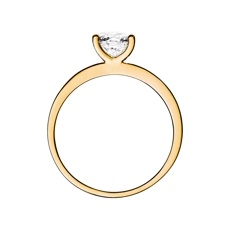 yellow gold - round