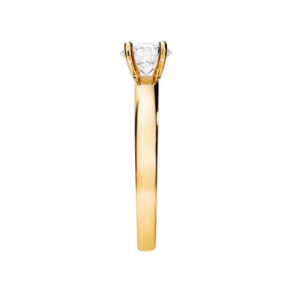 yellow gold - round