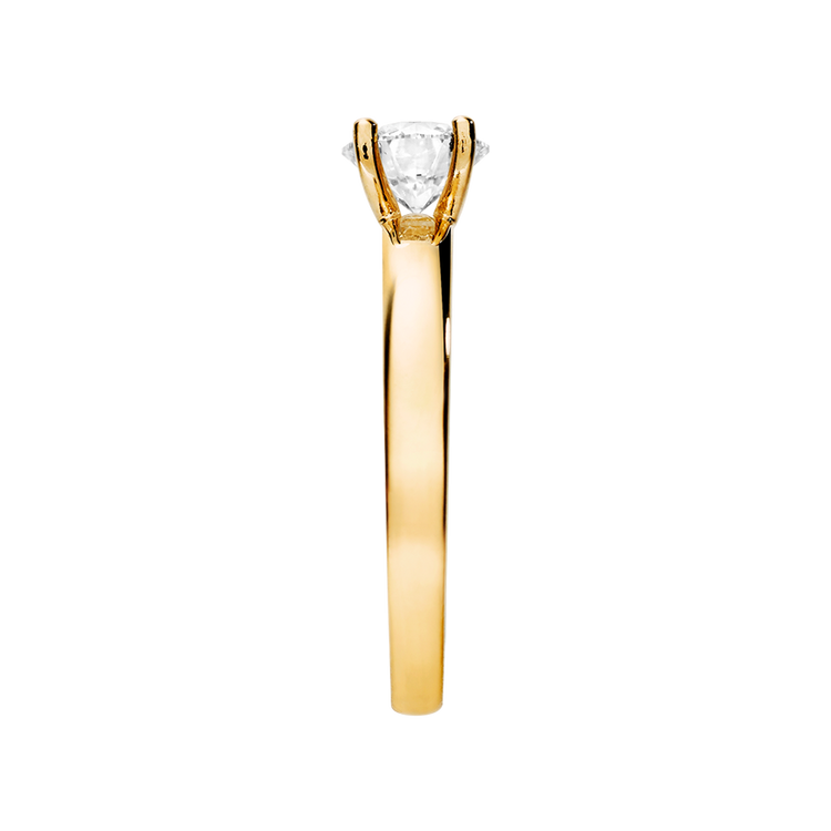 yellow gold - round