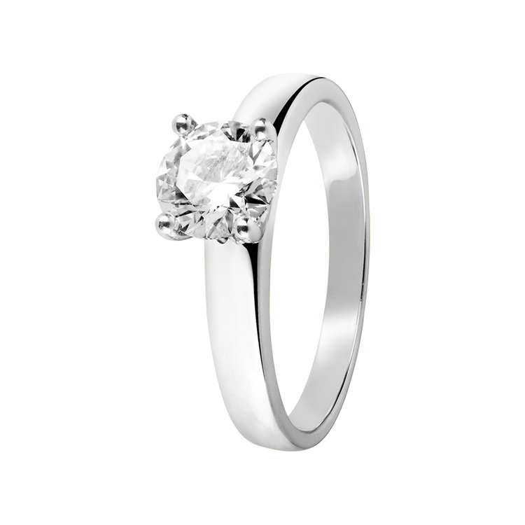 white gold - round