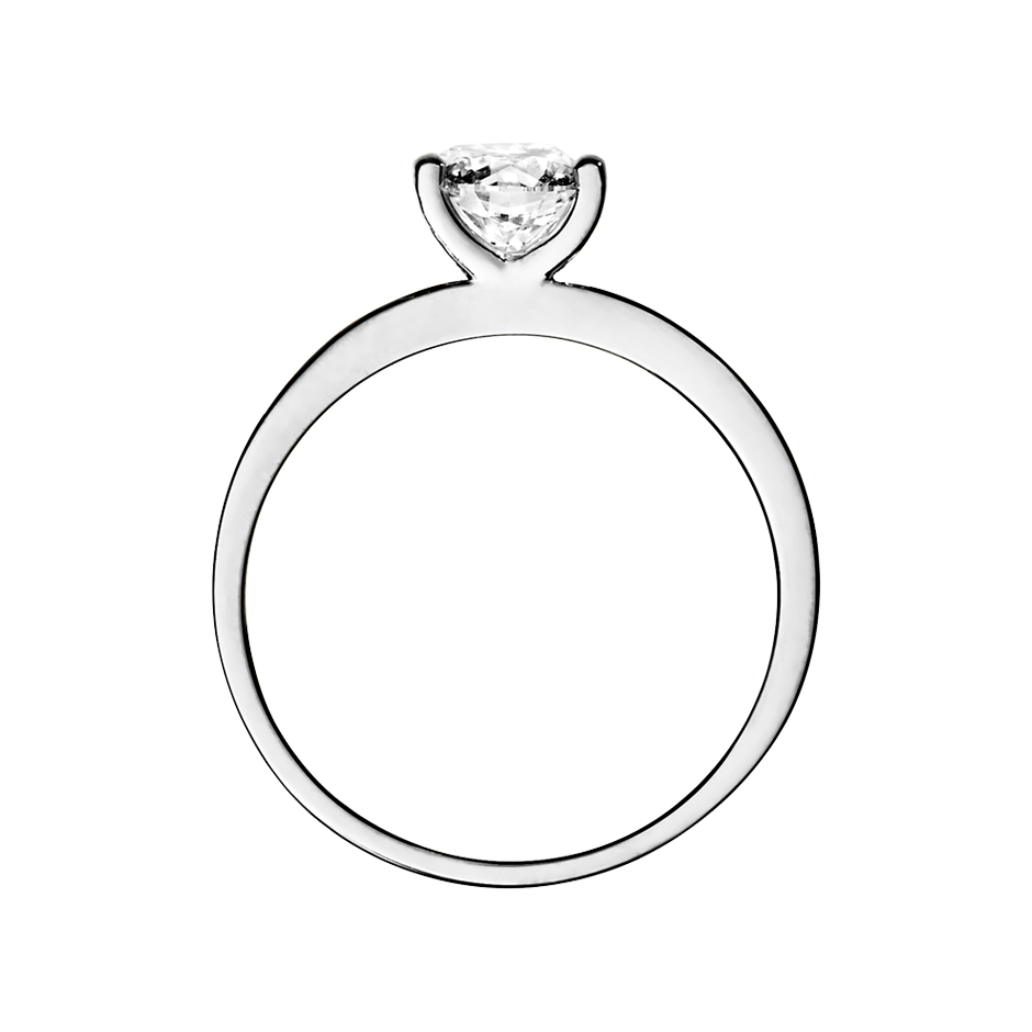 white gold - round