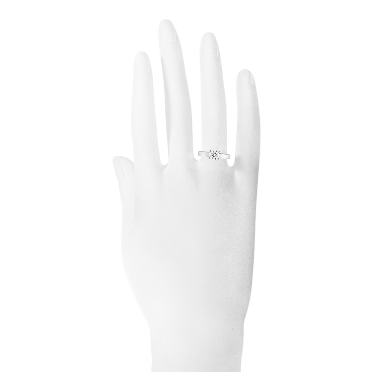 white gold - round