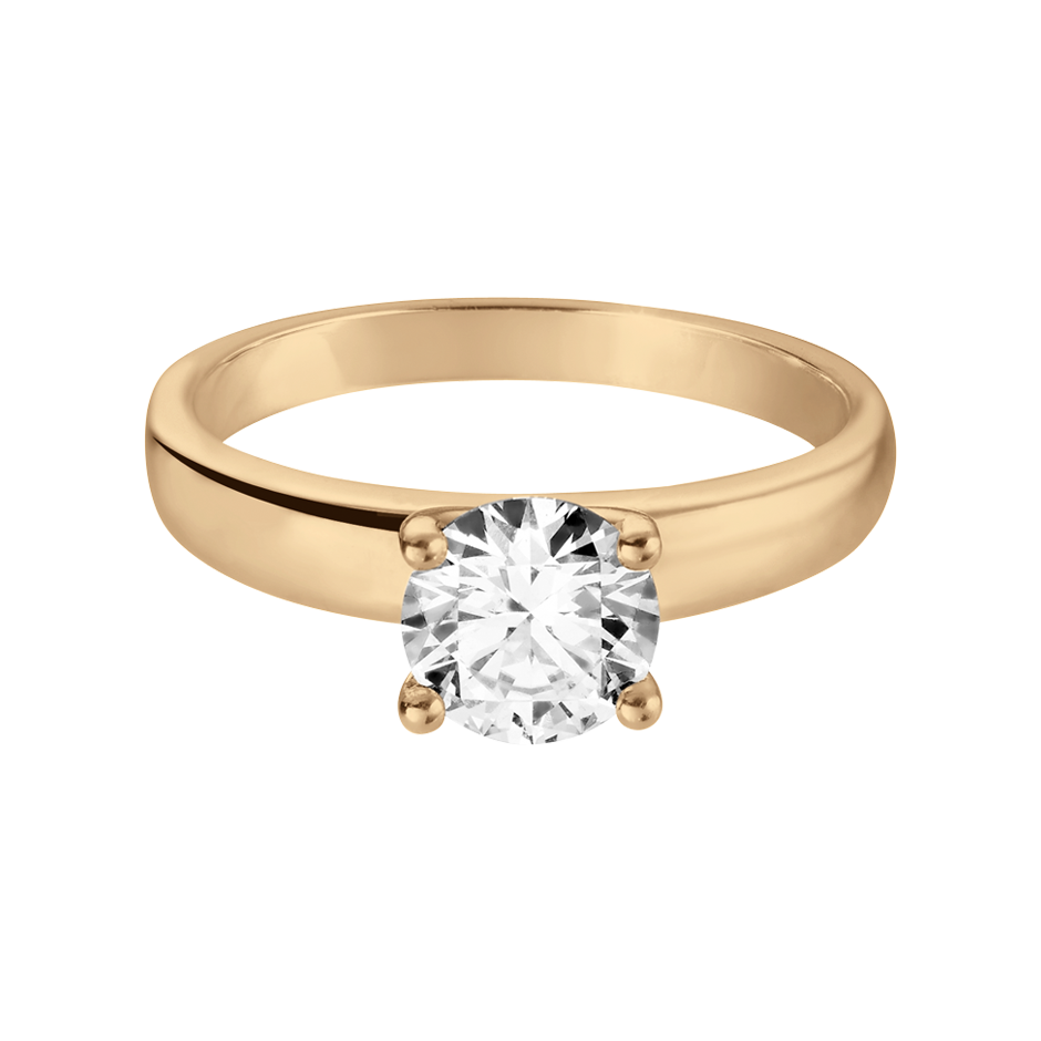 rose gold - round