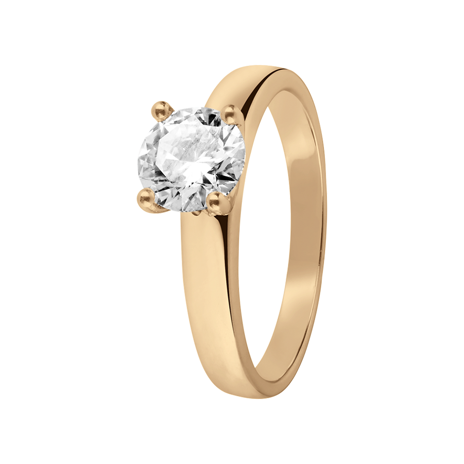 rose gold - round