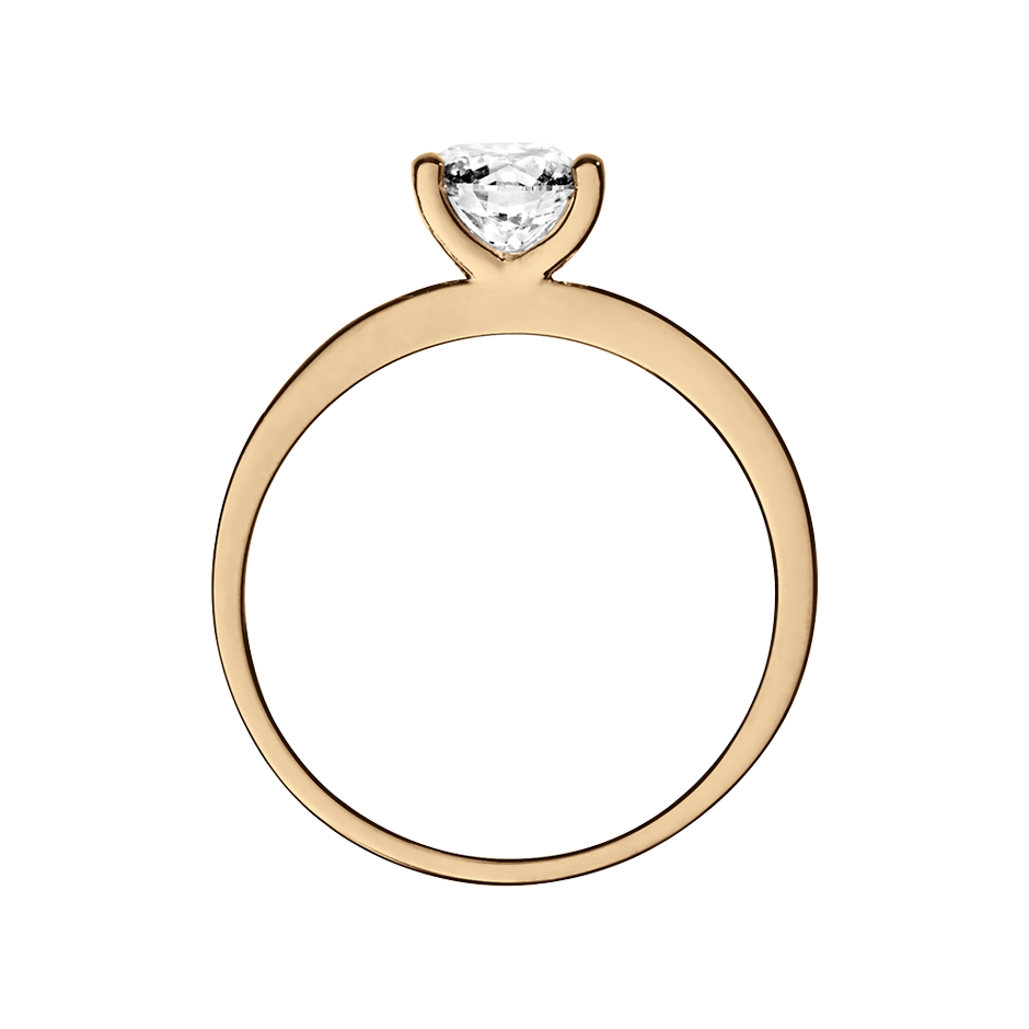 rose gold - round