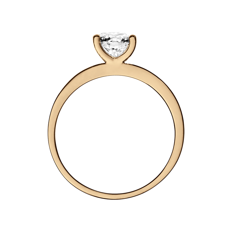 rose gold - round