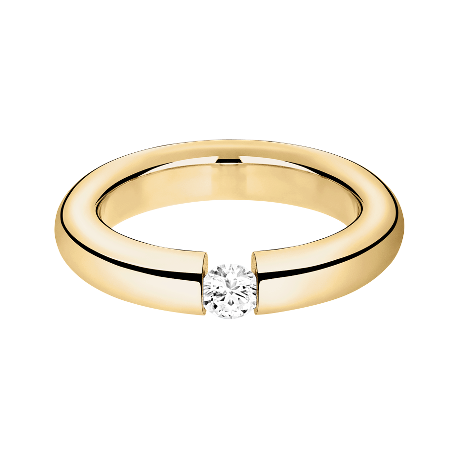 yellow gold - round