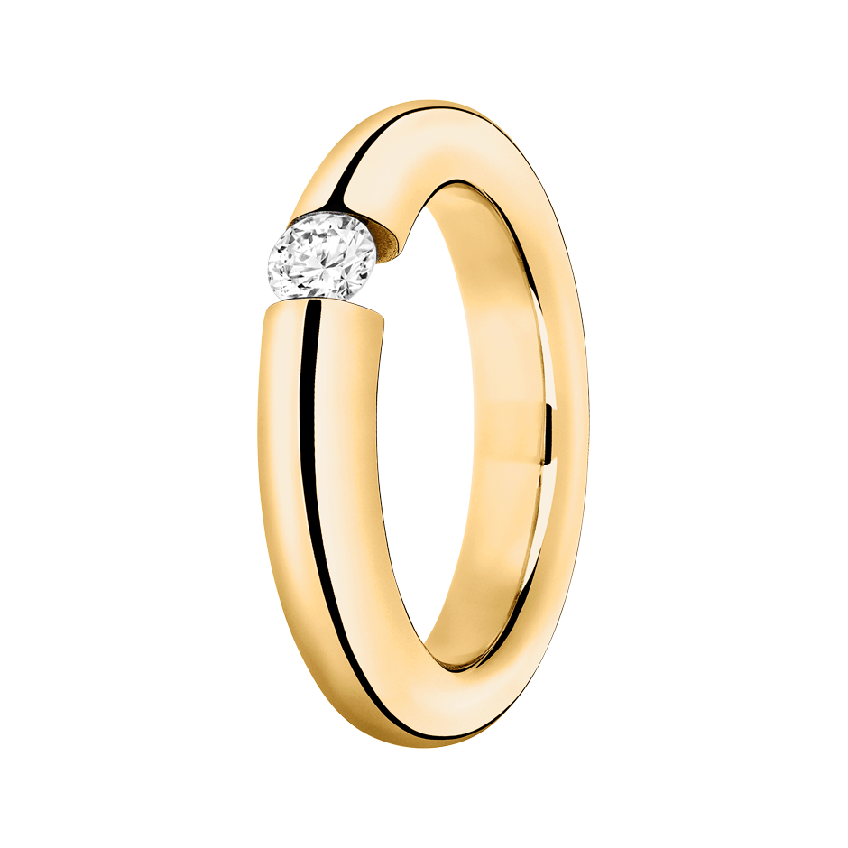 yellow gold - round