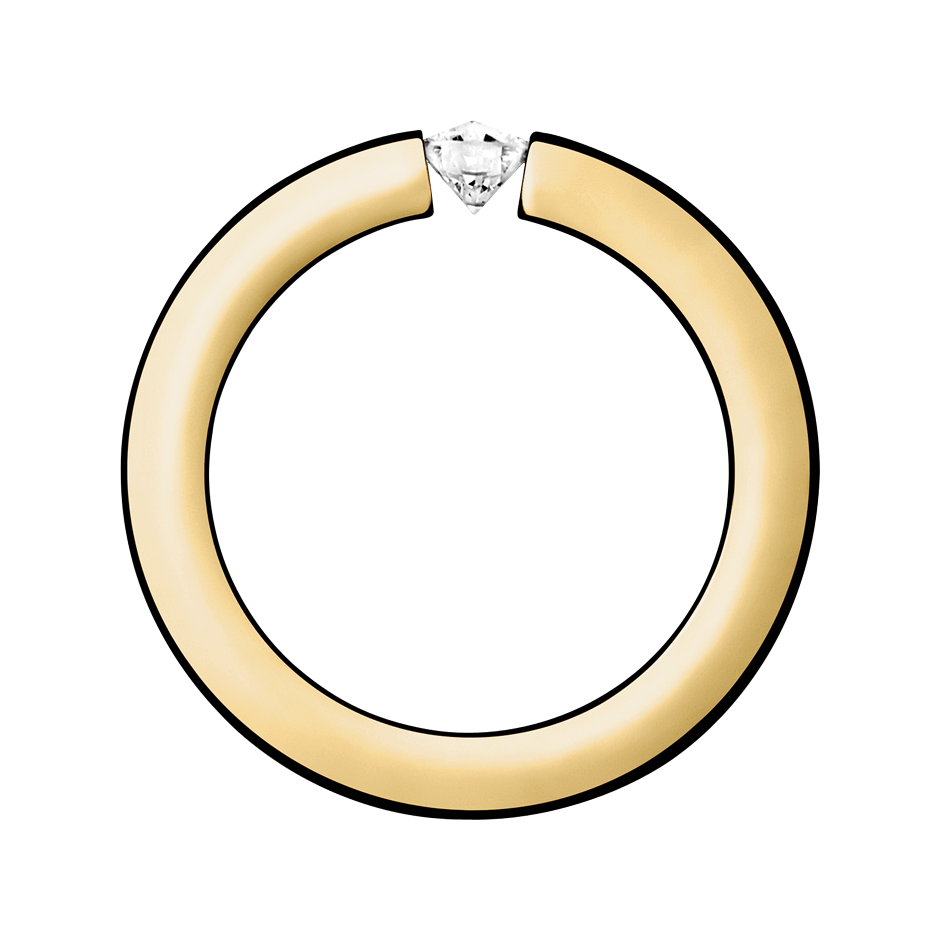 yellow gold - round