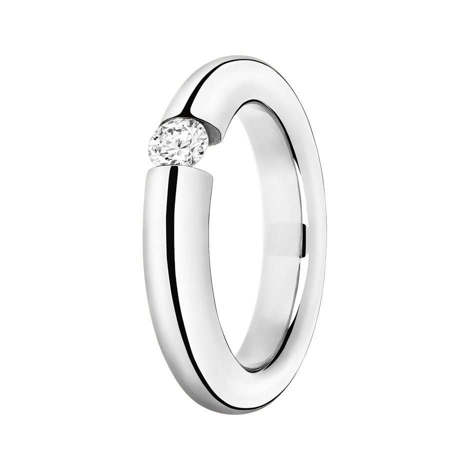 white gold - round