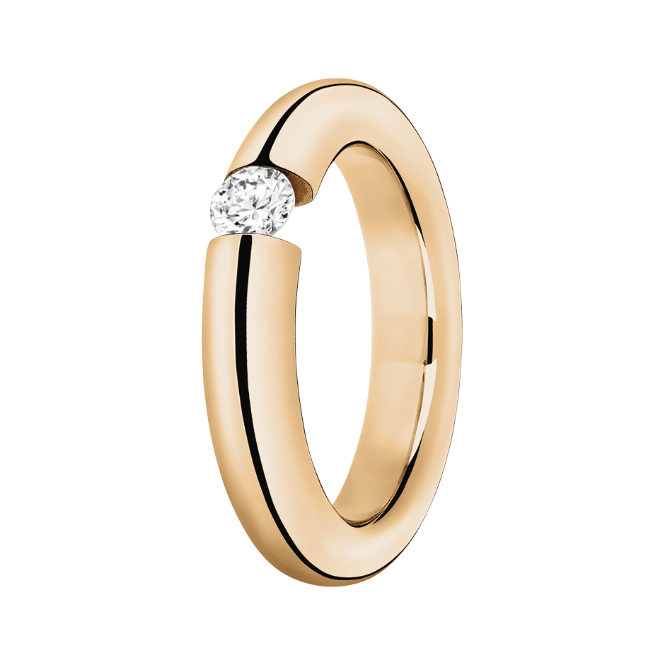 rose gold - round