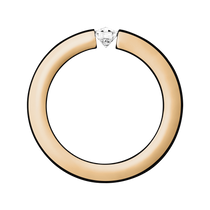 rose gold - round