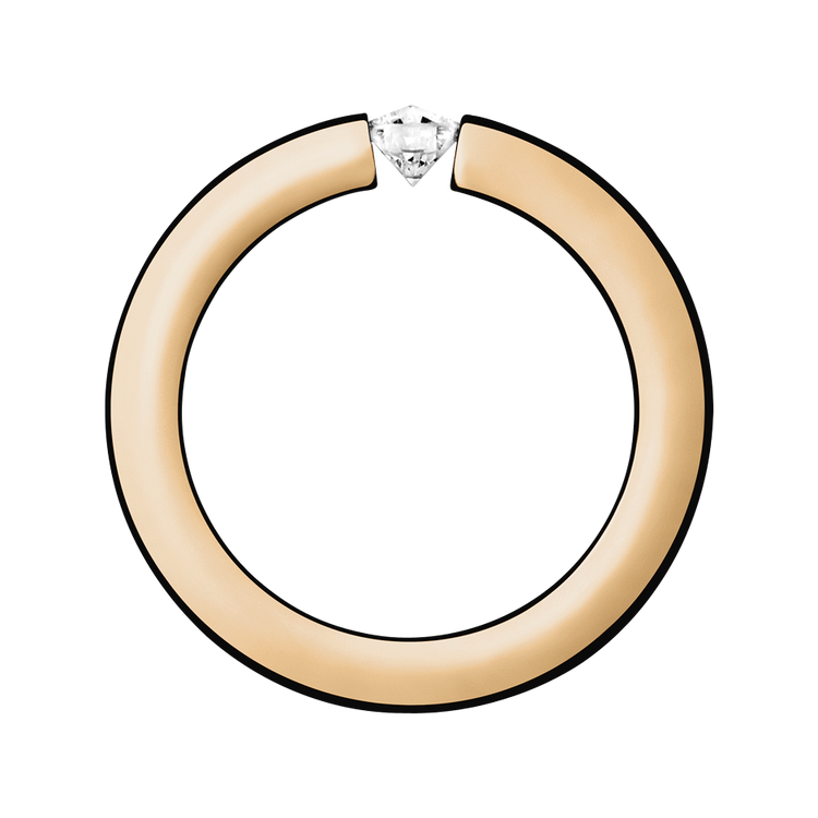 rose gold - round