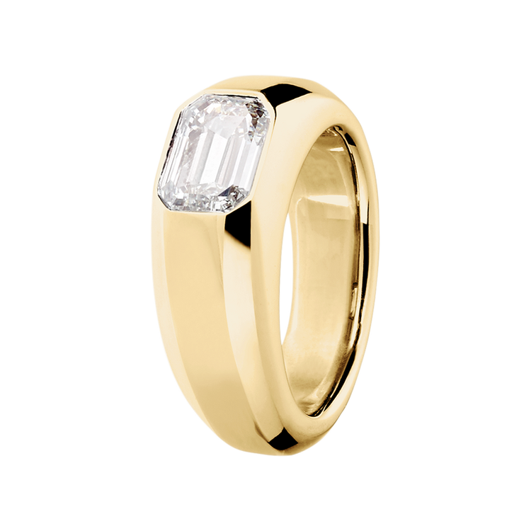 yellow gold - emerald