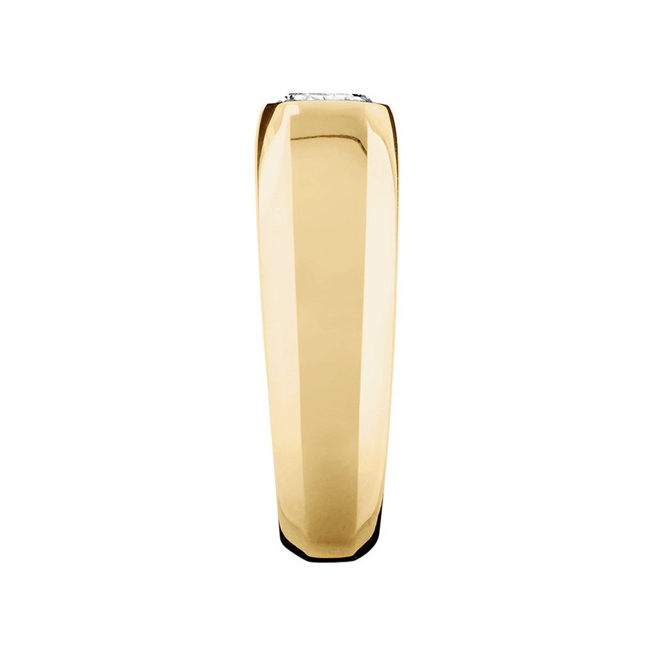 yellow gold - emerald
