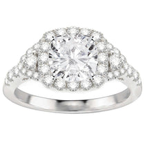 Zara Halo Diamond Engagement Ring
