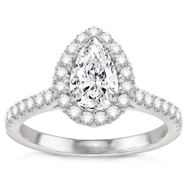 Estephania Diamond Engagement Ring in 14k White Gold; 0.50 ctw