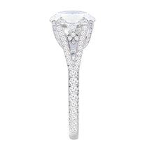 Sameera Diamond Engagement Ring in Platinum with center diamond